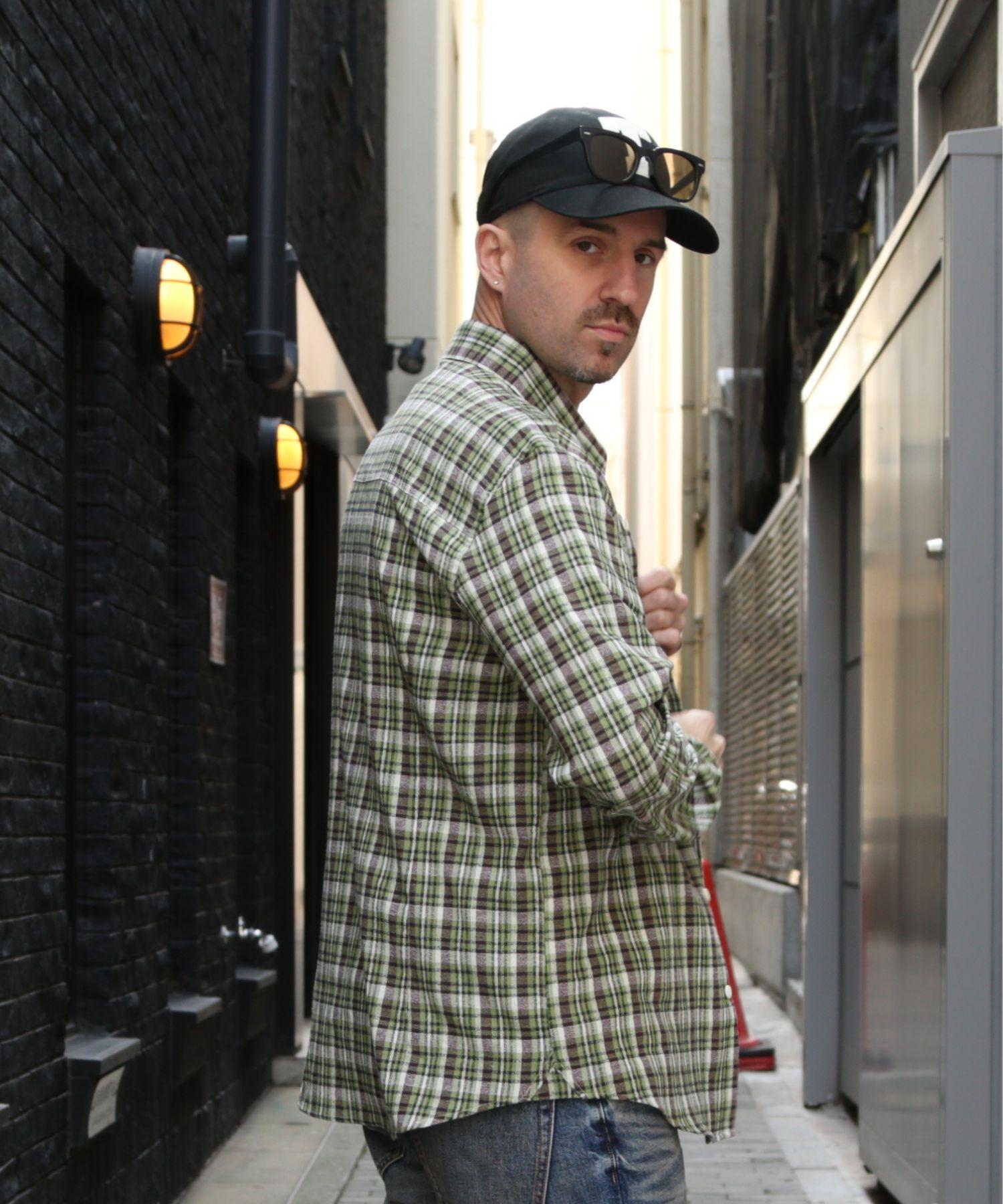 CAMICIA MORBIDA A MANICHE LUNGHE CON FANTASIA A QUADRI COUNTRY