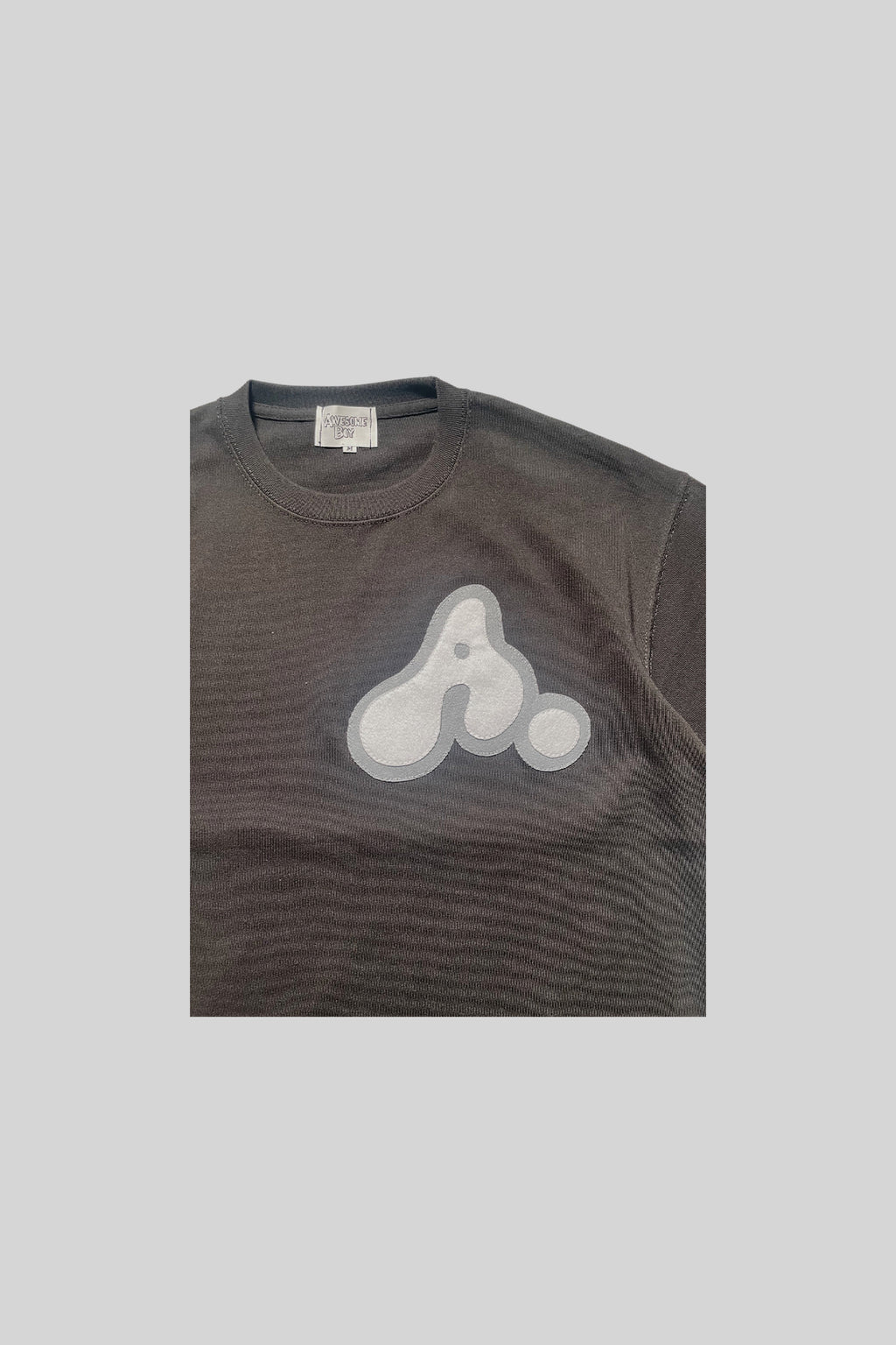 "A" LOGO HEAVY WEIGHT TEE(SUMI)