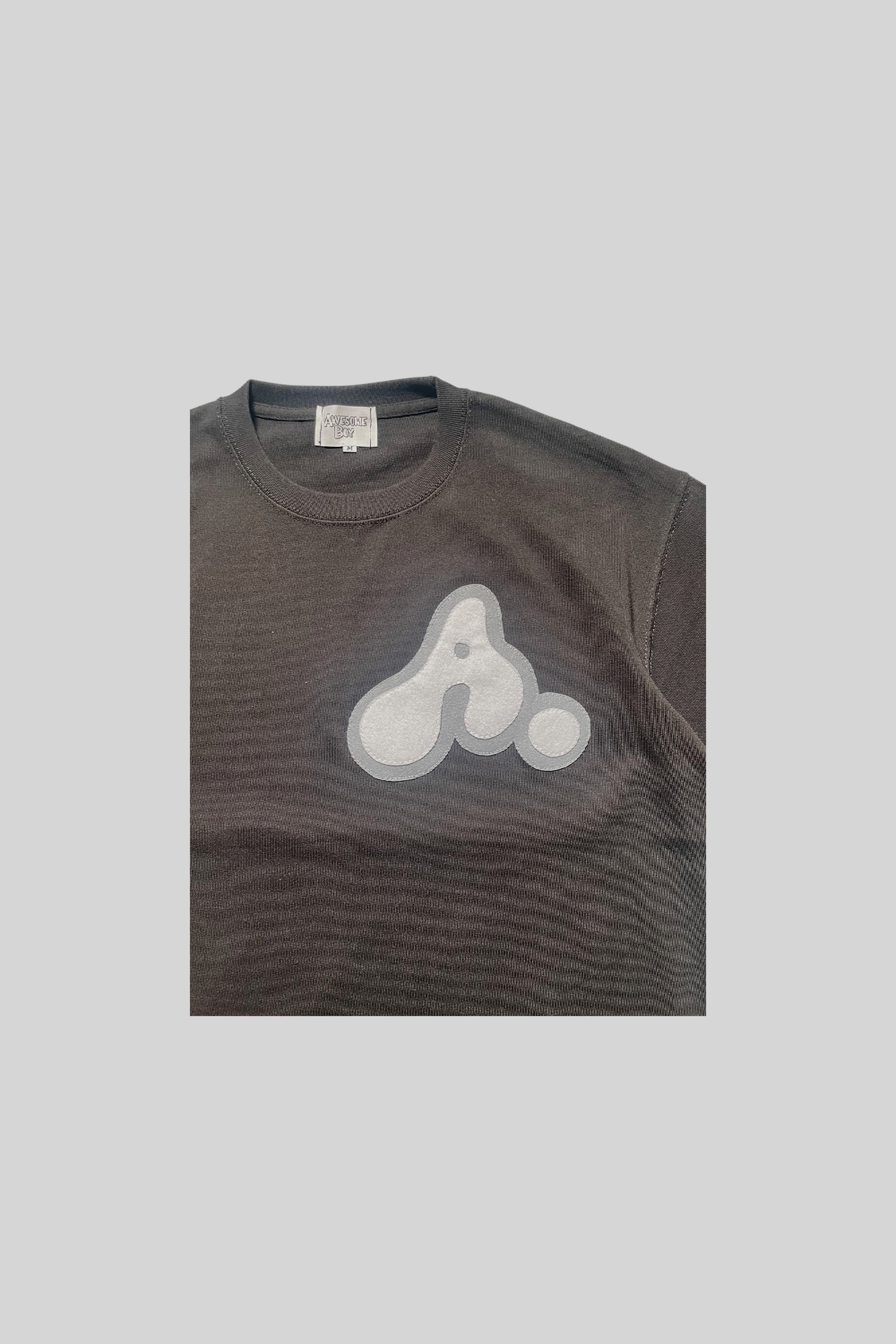 "A" LOGO HEAVY WEIGHT TEE(SUMI)