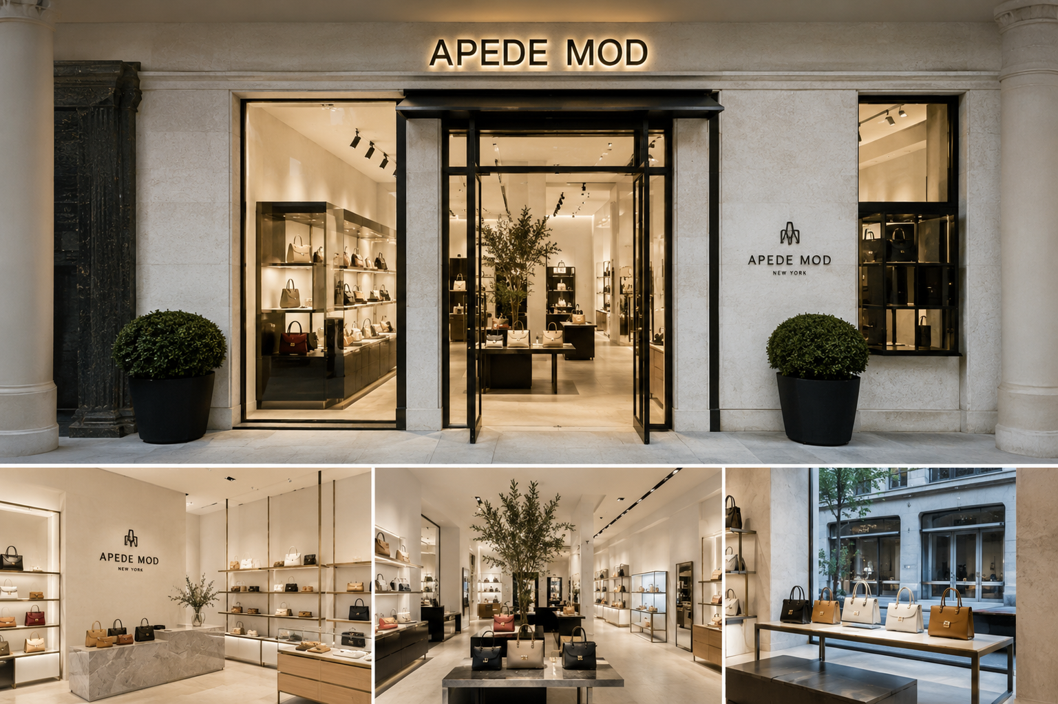 アペードモッド APEDE MOD  セミショルダー ブランド ハンドバッグCUBE BAG 6971899786327ETOUPE TOGO ブラウン系 bag-01