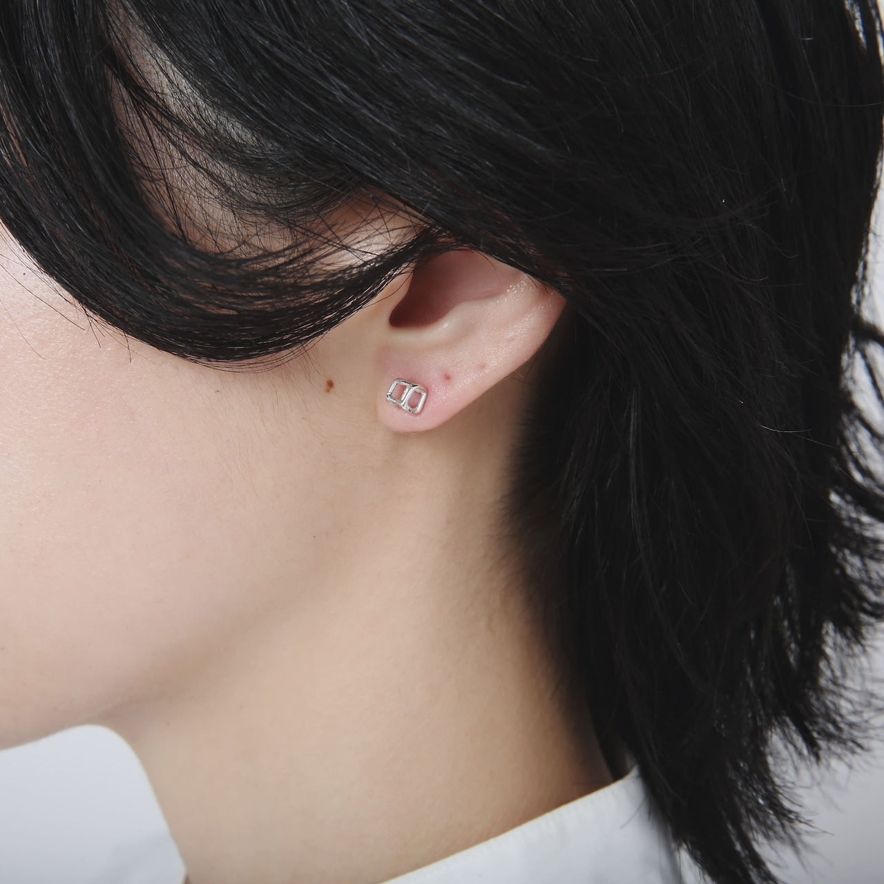 Orecchini in argento 925 | Quadrati da 5mm | 23-E-022