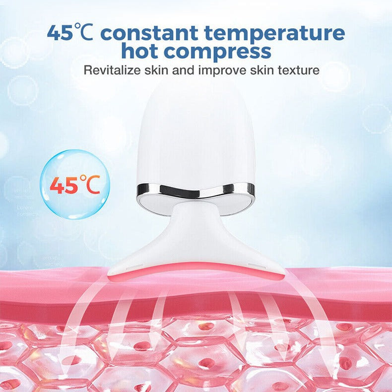Evaly EMS Microcurrent Neck Massager | Wrinkle Care + Color Light Therapy