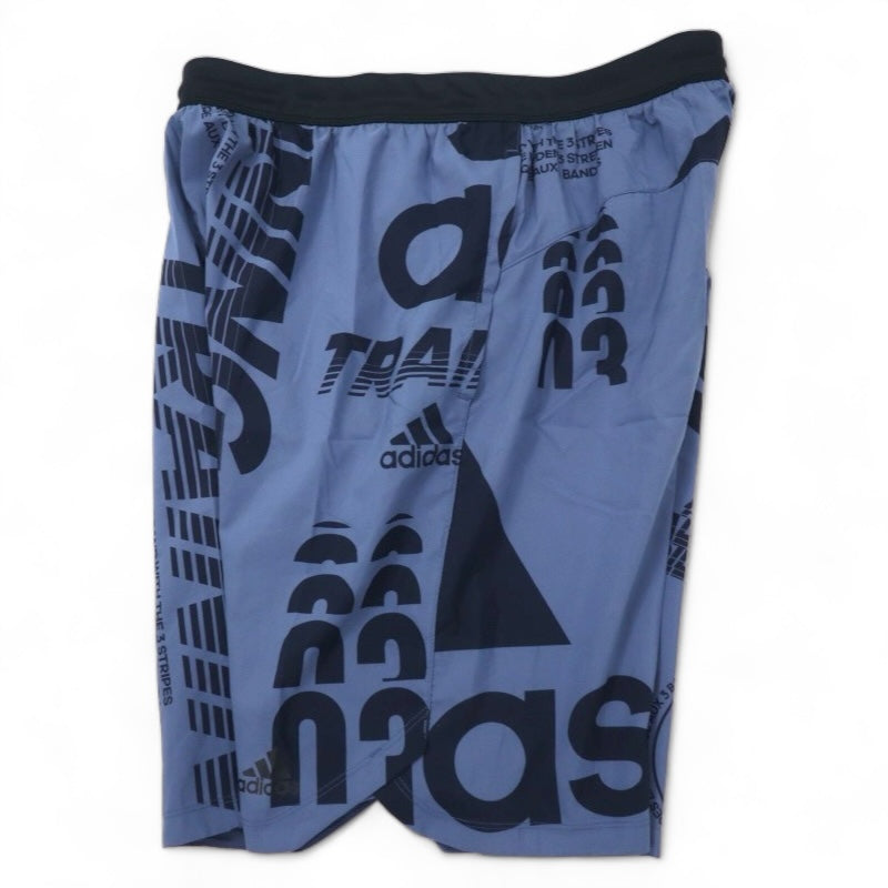 adidas Pantaloncini da calcio, pantaloncini corti 2XO, blu navy, poliestere, fantasia, taglia USA
