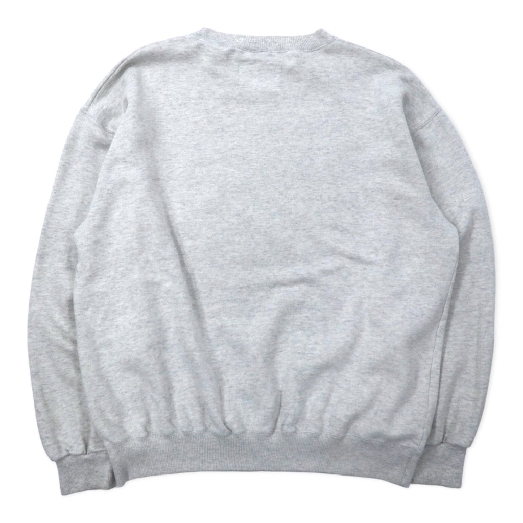 Champion Made in Italy anni '80 Logo script ricamato Felpa XL Grigio Cotone