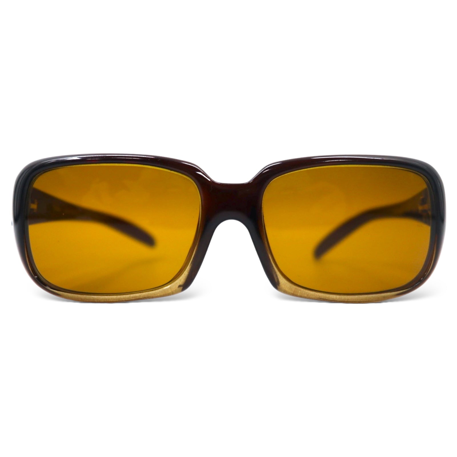 FENDI Occhiali da sole rettangolari marroni con logo FF, made in Italy, SL7672