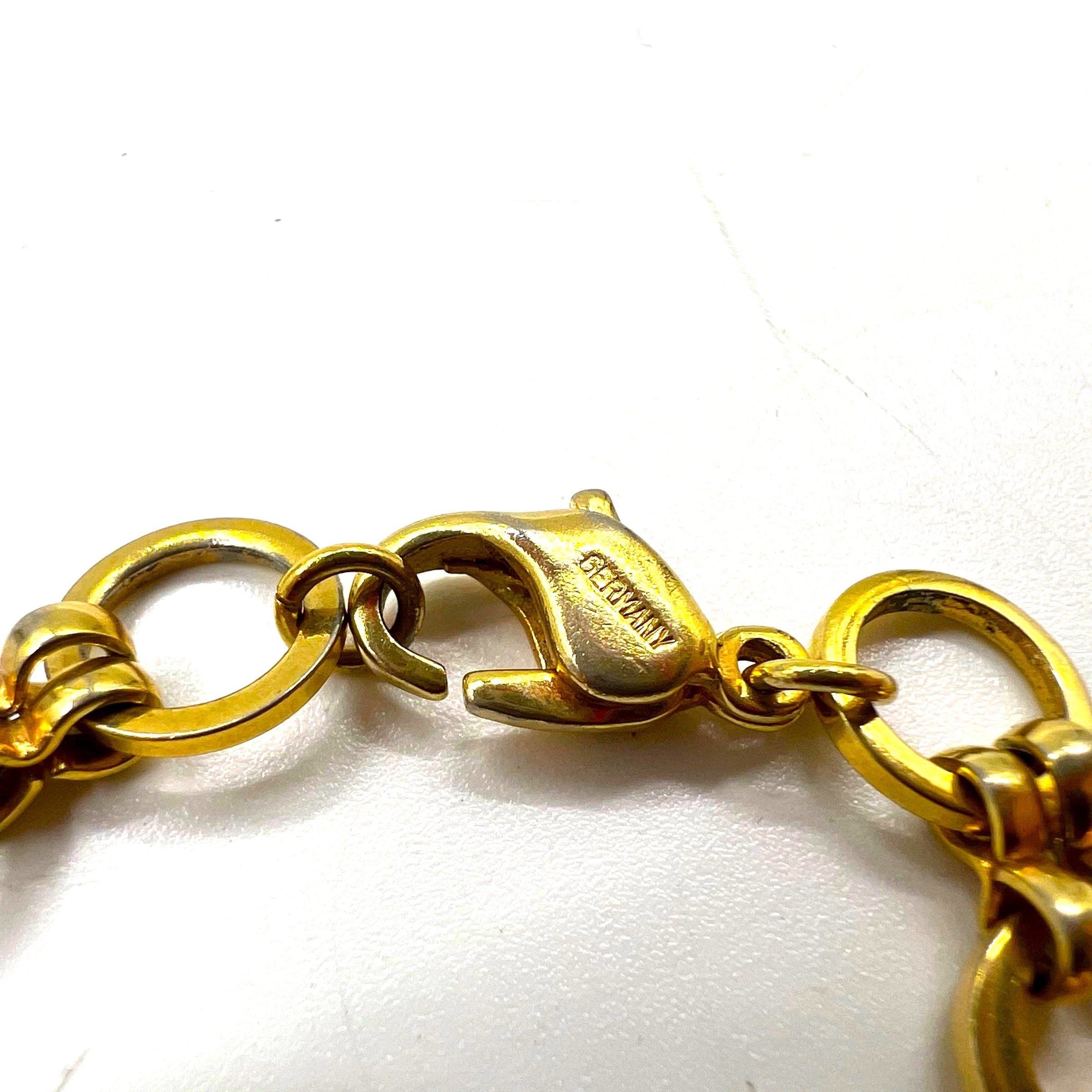 Christian Dior Bracciale circolare vintage placcato oro GERMANY