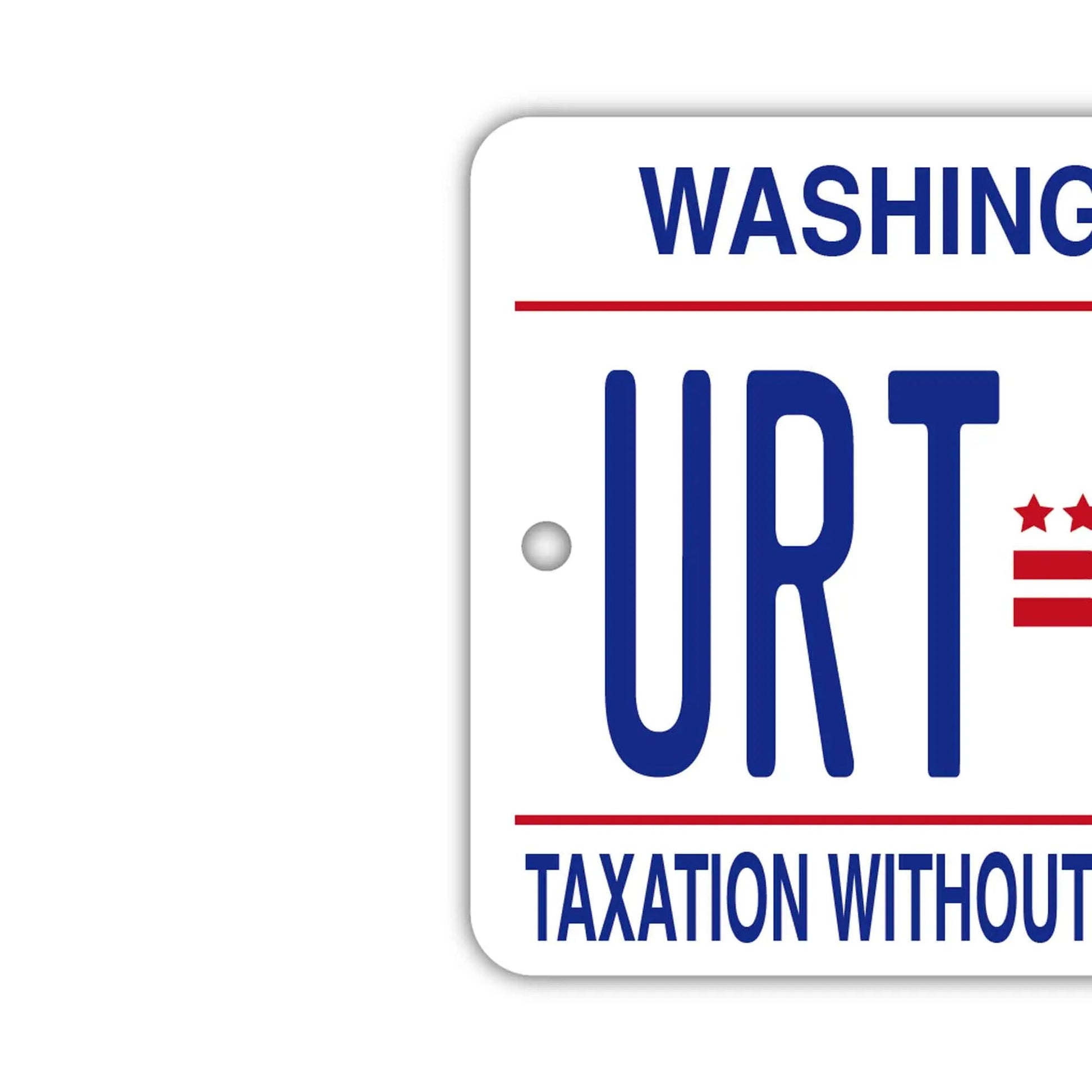 [Etichetta specchietto] Washington D.C./Deodorante per auto originale a forma di targa americana
