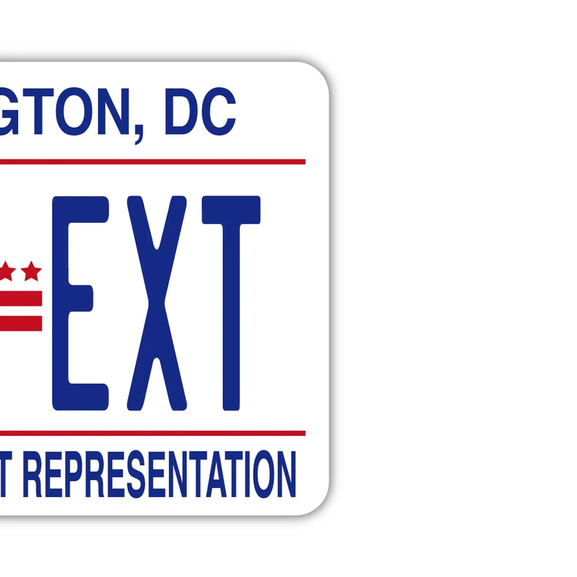 [Etichetta specchietto] Washington D.C./Deodorante per auto originale a forma di targa americana