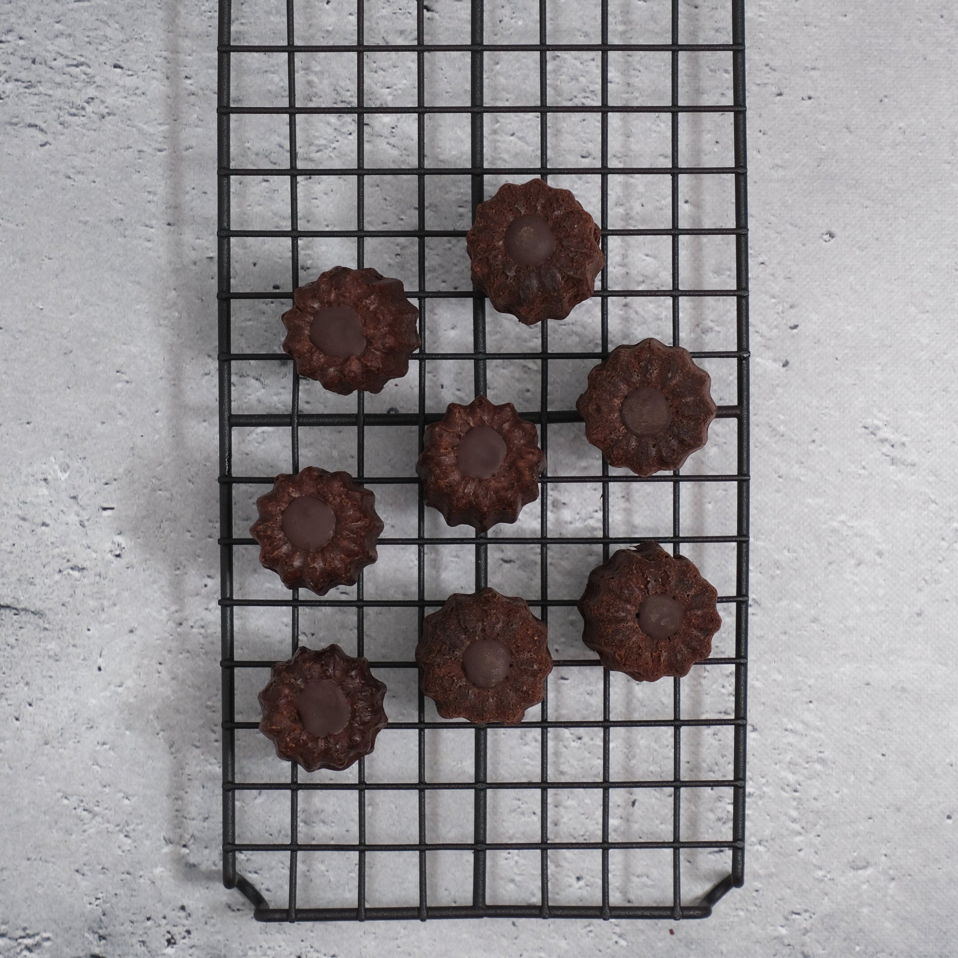 Cannelés al cioccolato Fusubon (3 pezzi) 1,1 g di carboidrati/pezzo