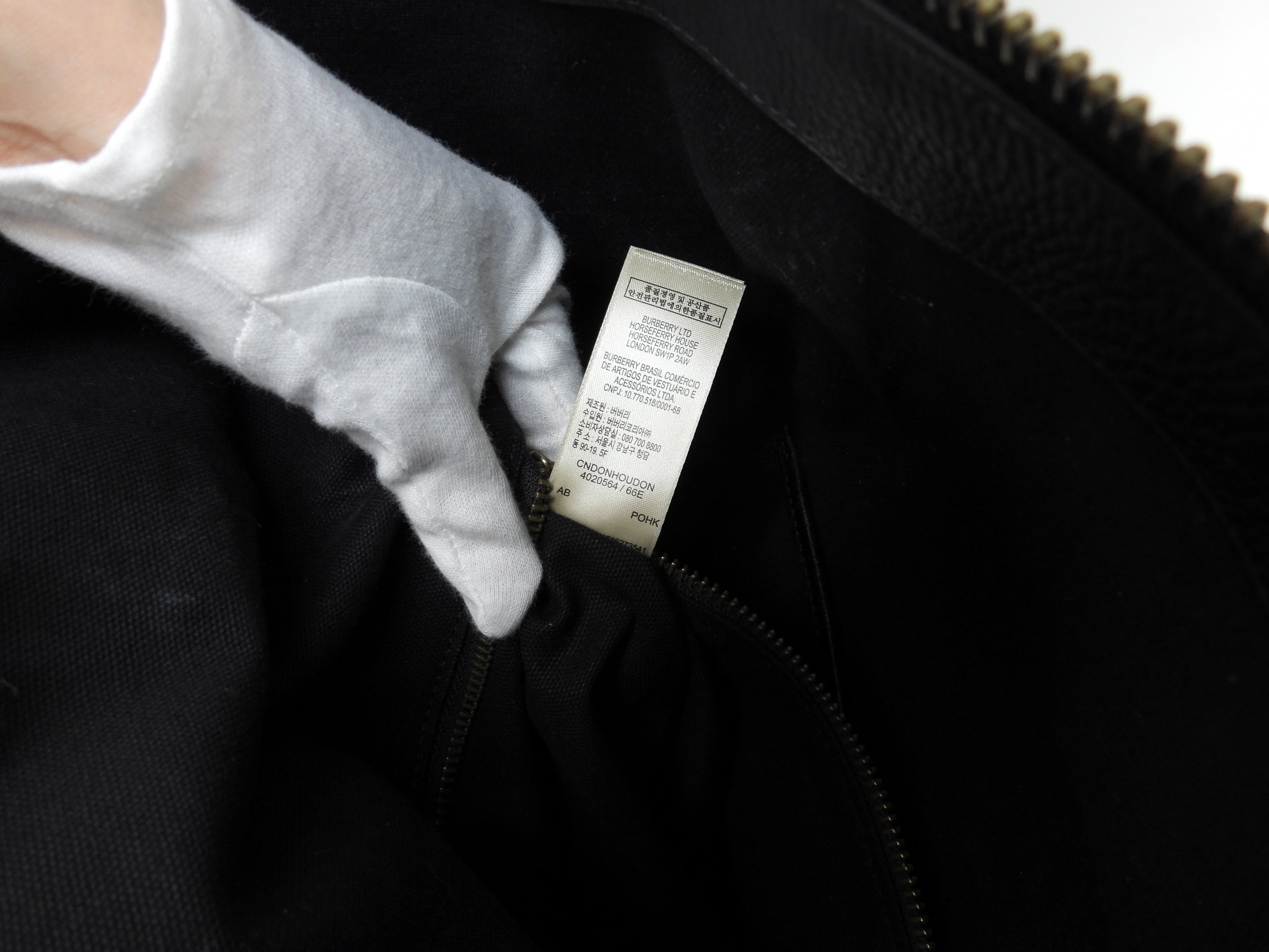 Burberry tote bag da uomo in pelle nera, con tracolla, ottimo stato @ 8