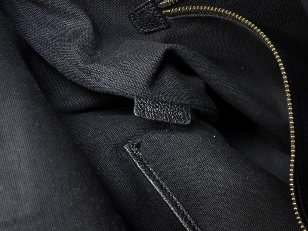Burberry tote bag da uomo in pelle nera, con tracolla, ottimo stato @ 8