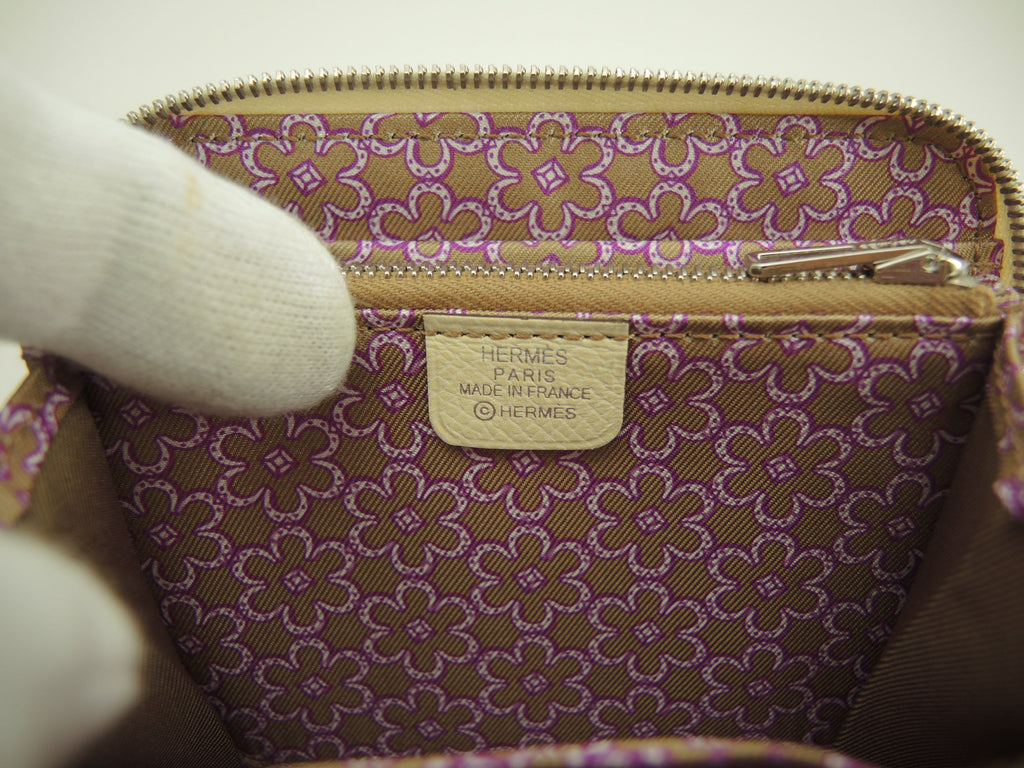 Hermès Azap Compact Silkin Epsom/Craie Portafoglio compatto nuovo di fabbrica @Z 2