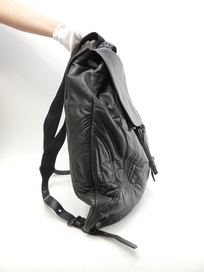 Bottega Veneta Zaino in pelle di agnello grigio Rucksack Borsa a mano@B05308902Z