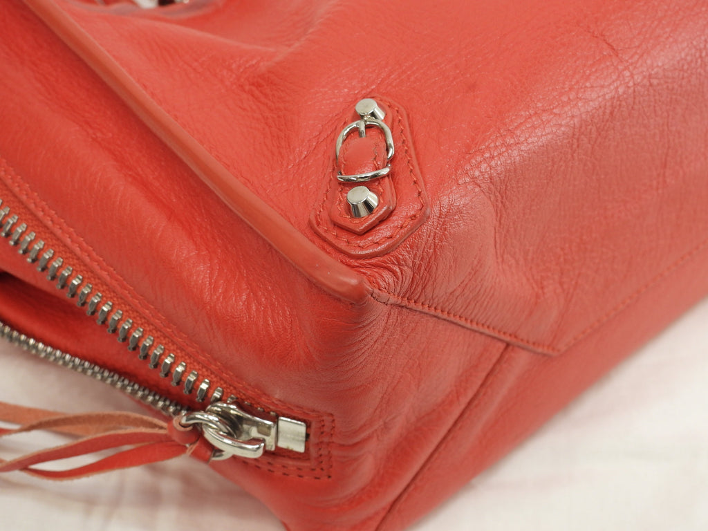 Balenciaga Paper Mini A6 Zip in pelle rossa Borsa a tracolla Borsa a mano Mini tote@ 11