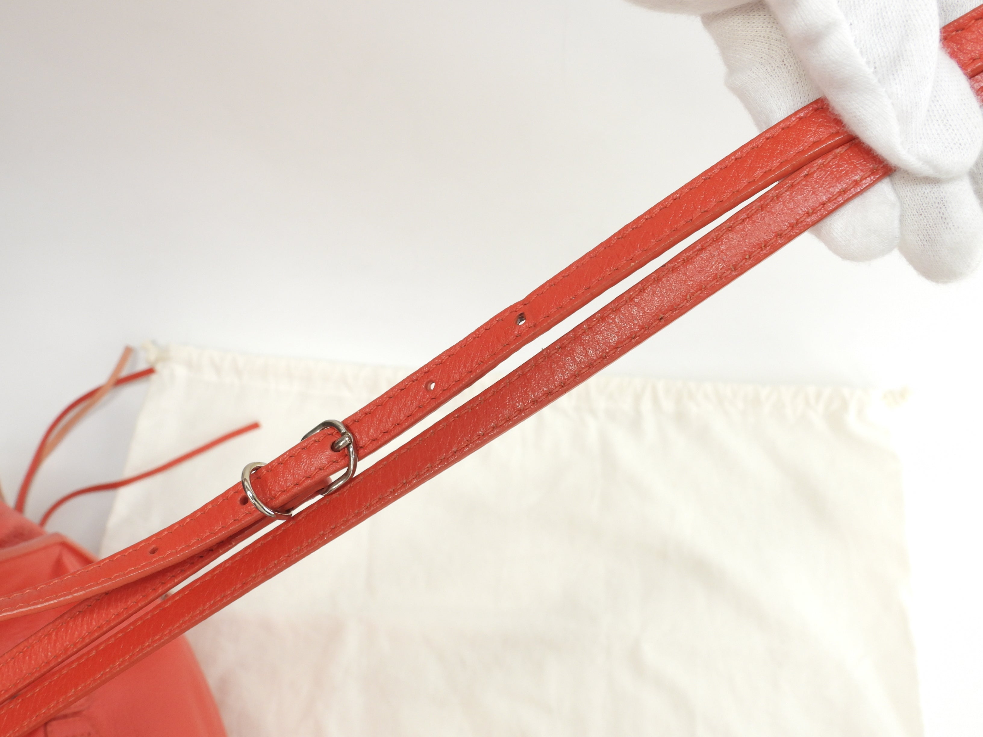 Balenciaga Paper Mini A6 Zip in pelle rossa Borsa a tracolla Borsa a mano Mini tote@ 11