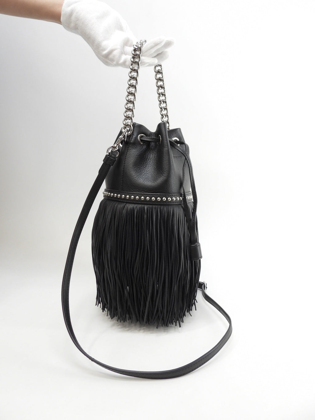 J&Mdavidson Carnival Mini Frange in pelle nera, pochette e borsetta, ottime condizioni @ 5