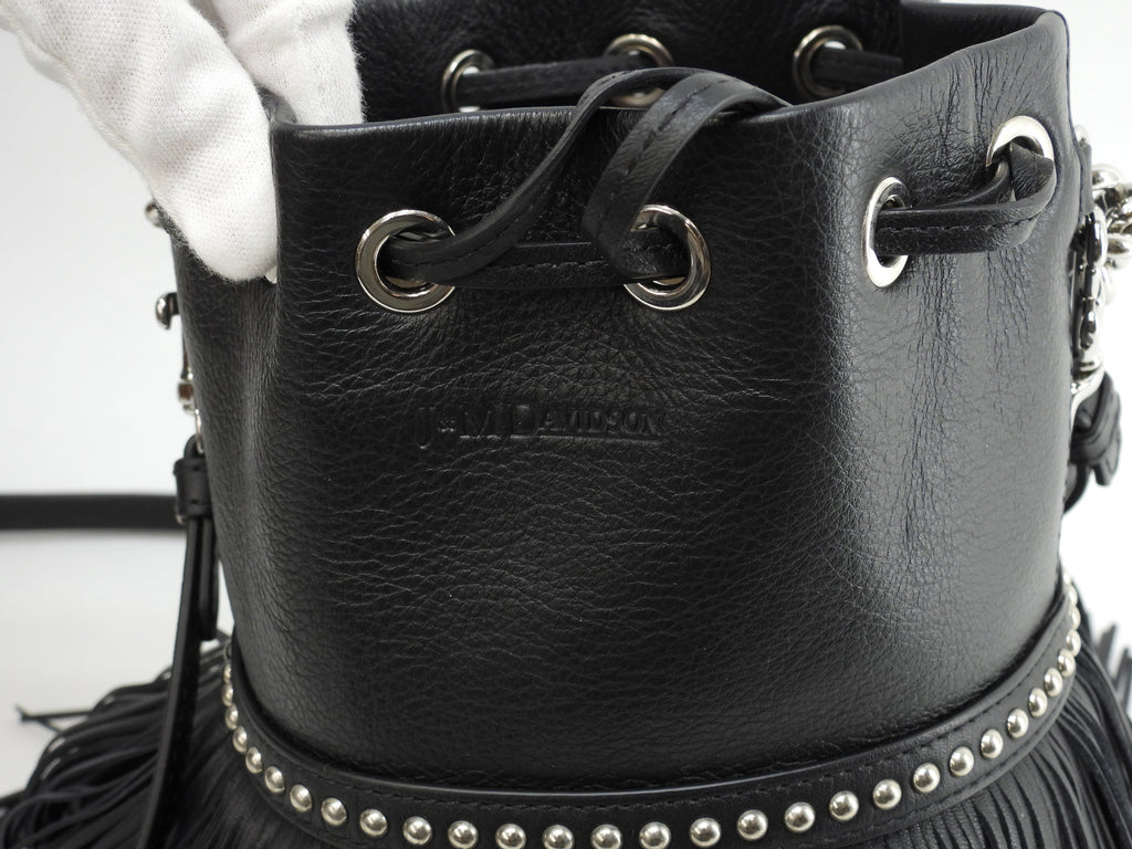 J&Mdavidson Carnival Mini Frange in pelle nera, pochette e borsetta, ottime condizioni @ 5