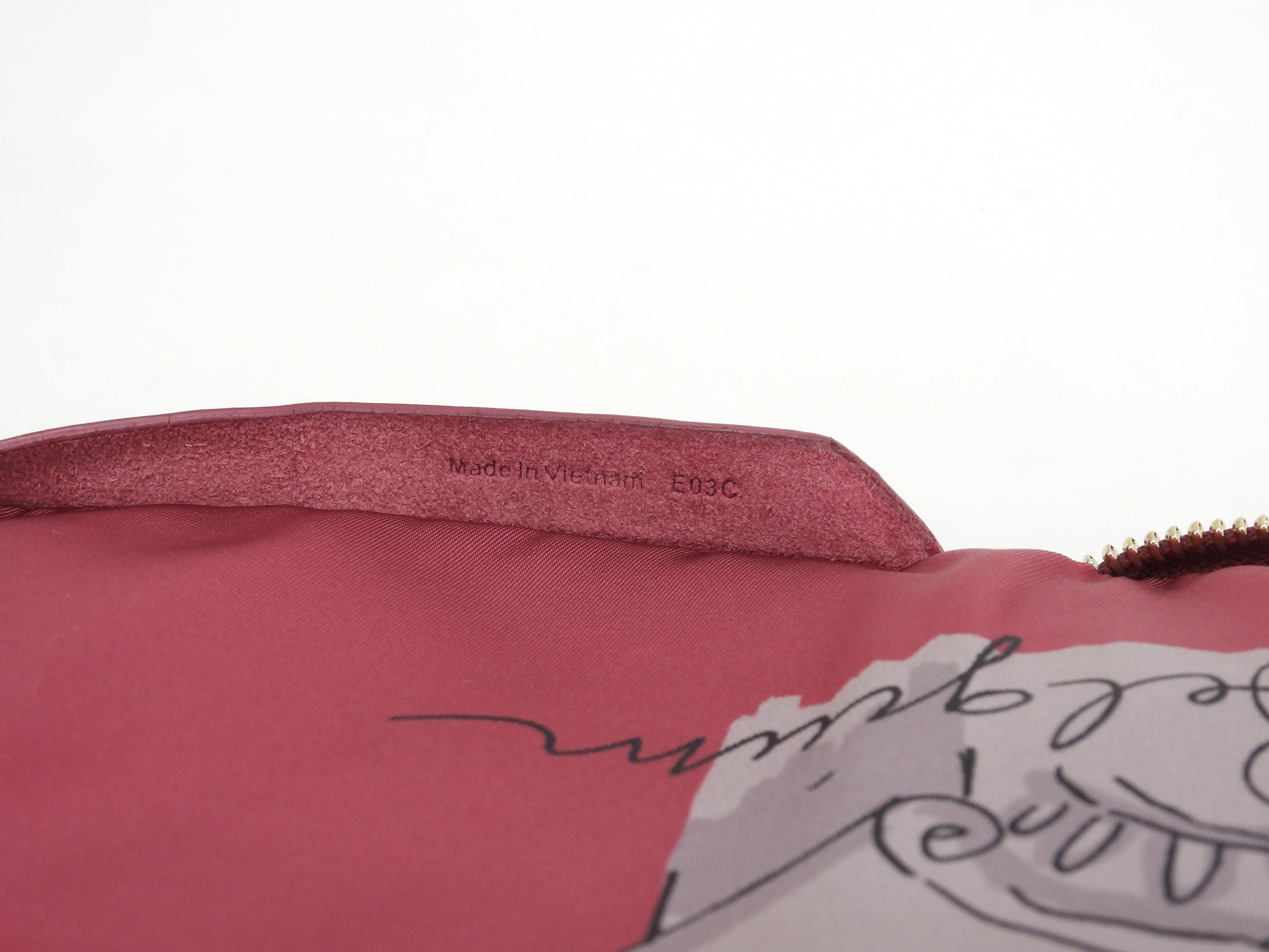 Delvaux Eco-bag Canguro Bordeaux Borsa a mano pieghevole Tote Bag@E03C