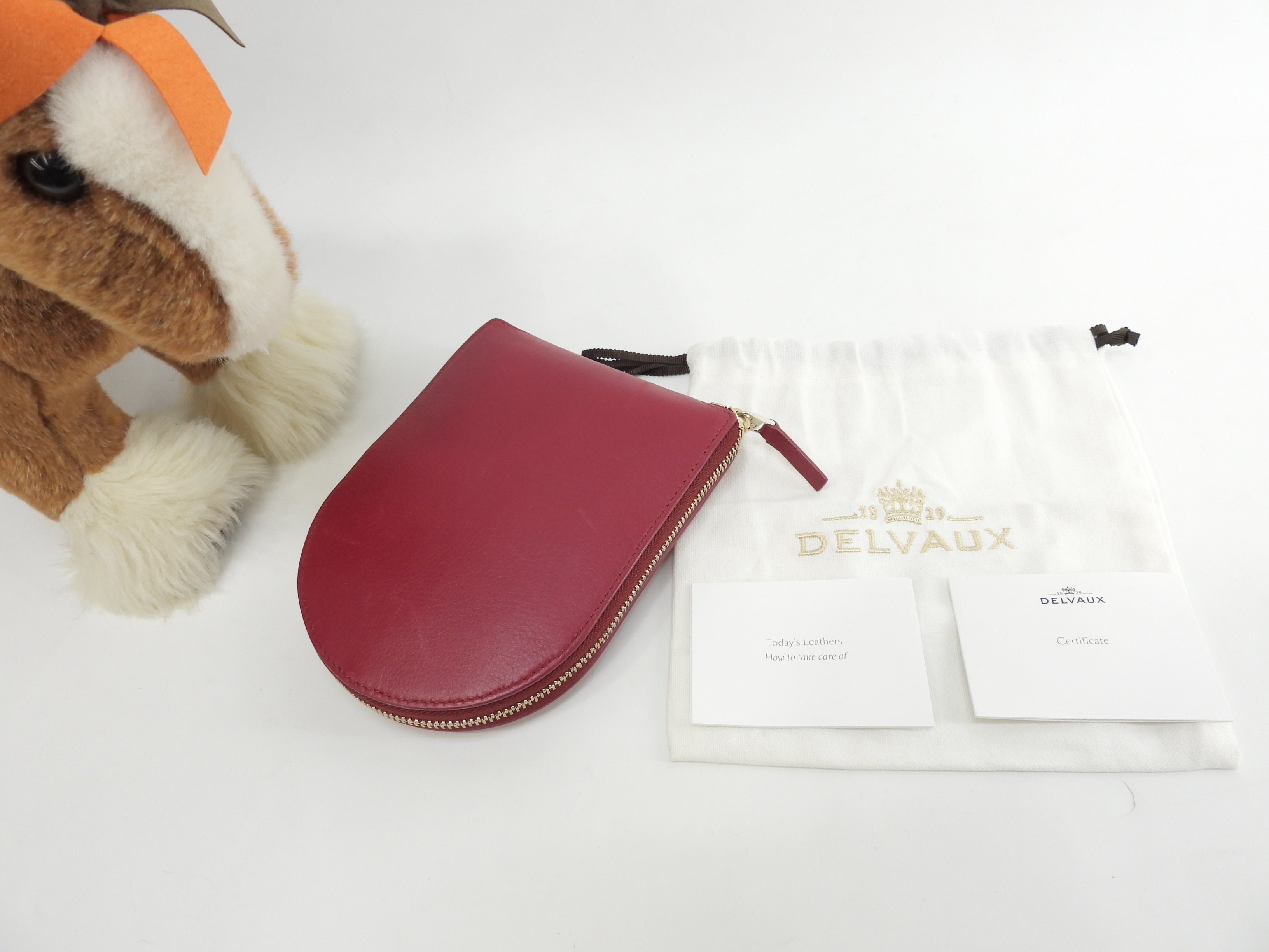 Delvaux Eco-bag Canguro Bordeaux Borsa a mano pieghevole Tote Bag@E03C