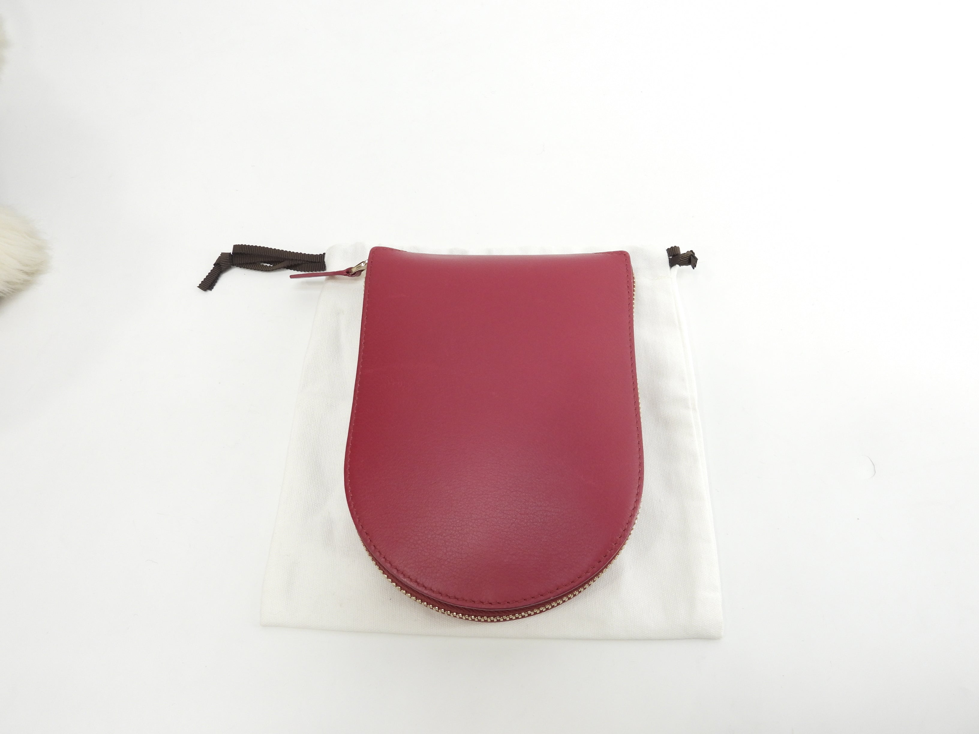 Delvaux Eco-bag Canguro Bordeaux Borsa a mano pieghevole Tote Bag@E03C