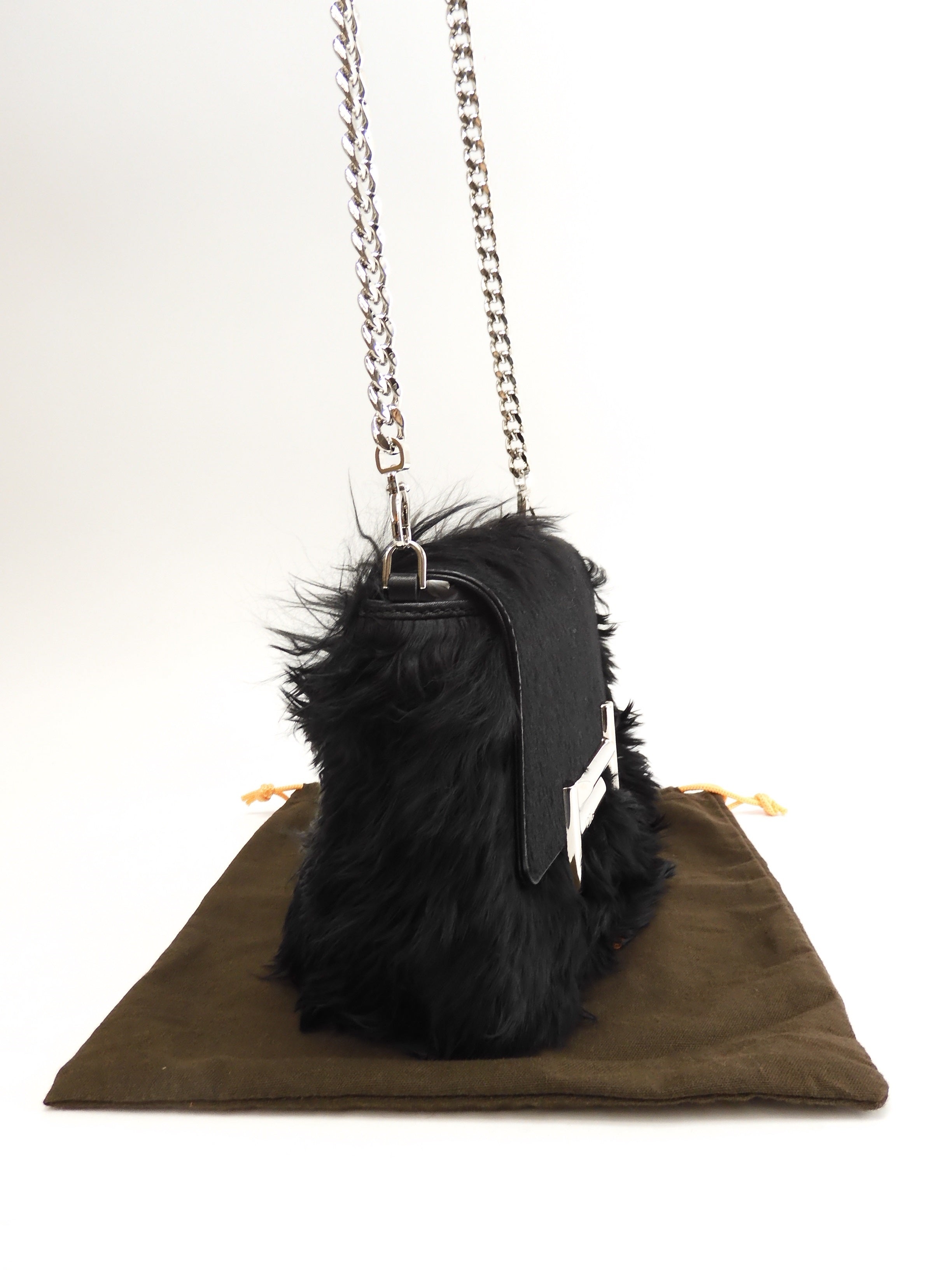 Tod's pochette Double T in pelle di alpaca nera, borsa a tracolla, mai usata @TP35