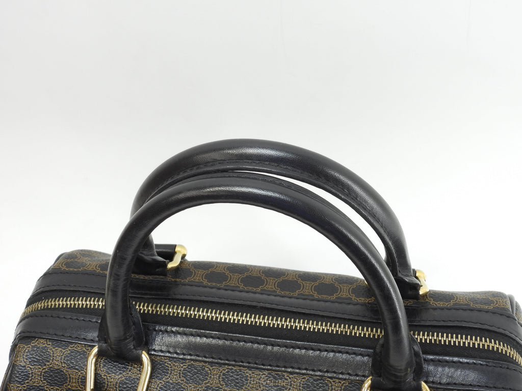 Celine borsa a mano Triomphe in pelle nera Speedy 25 Macadam Ottime condizioni @MC97/2