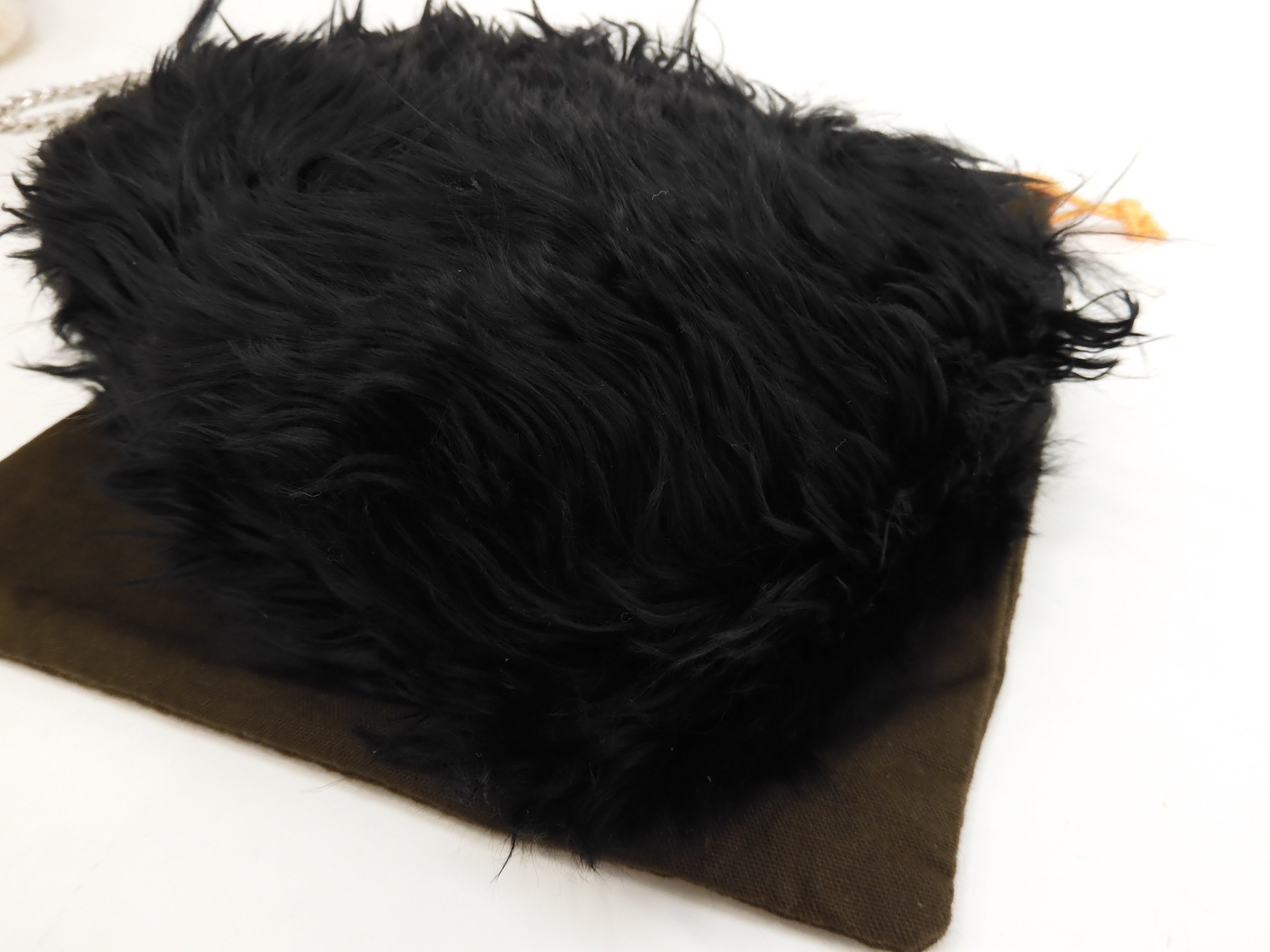 Tod's pochette Double T in pelle di alpaca nera, borsa a tracolla, mai usata @TP35