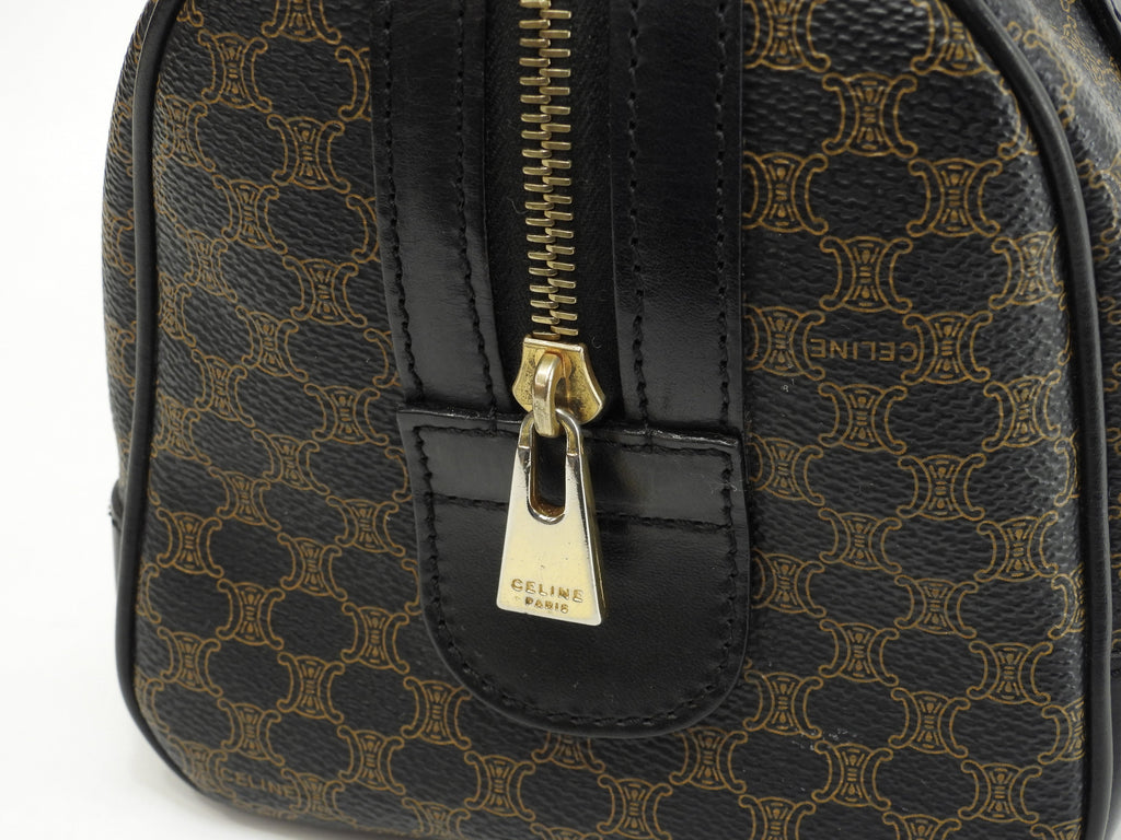 Celine borsa a mano Triomphe in pelle nera Speedy 25 Macadam Ottime condizioni @MC97/2