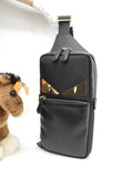 Fendi marsupio Mostro in nylon nero, belt bag, ottime condizioni @ 62