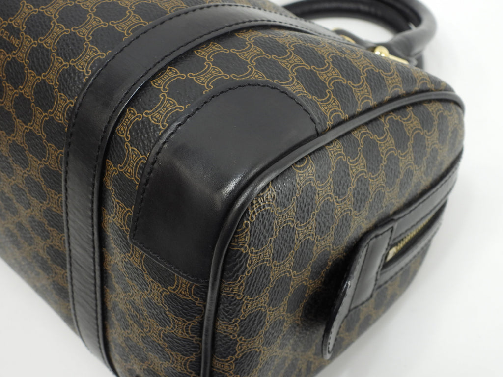 Celine borsa a mano Triomphe in pelle nera Speedy 25 Macadam Ottime condizioni @MC97/2