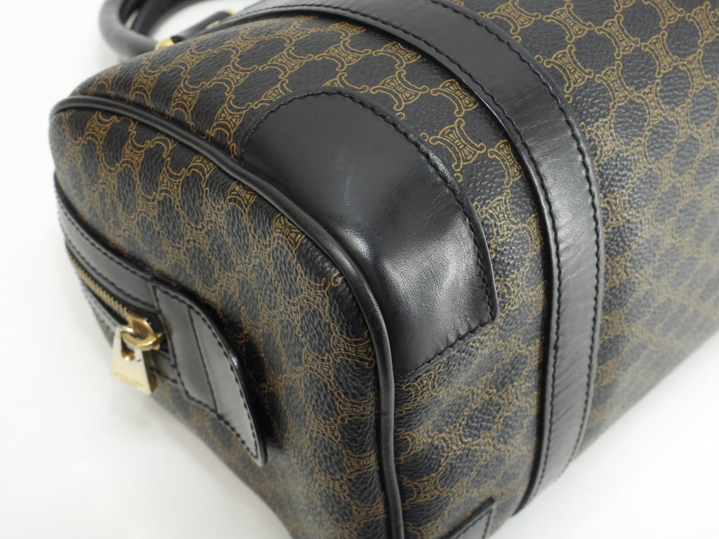 Celine borsa a mano Triomphe in pelle nera Speedy 25 Macadam Ottime condizioni @MC97/2
