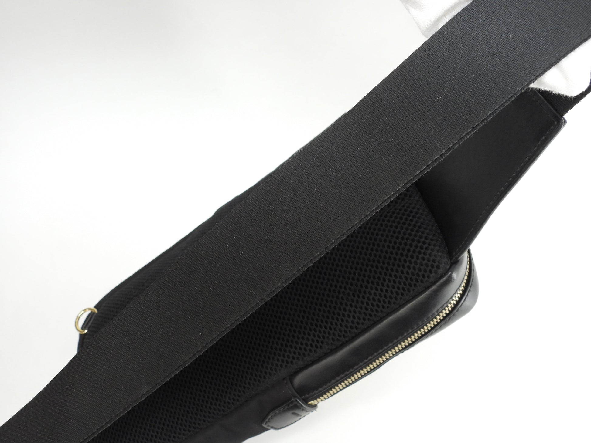 Fendi marsupio Mostro in nylon nero, belt bag, ottime condizioni @ 62