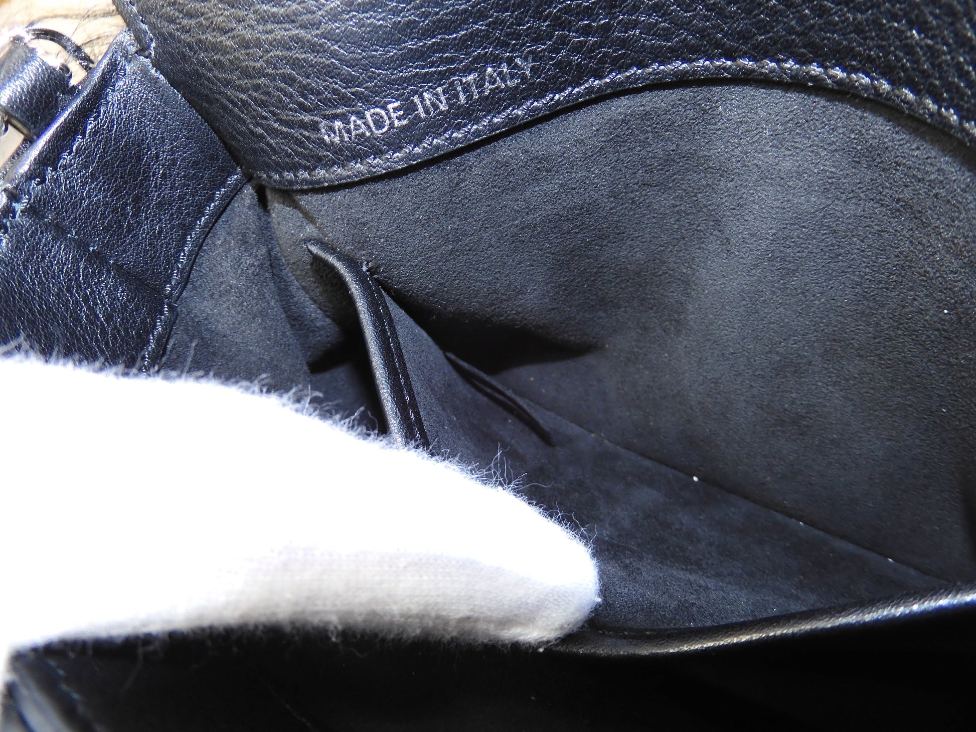 Tod's pochette Double T in pelle di alpaca nera, borsa a tracolla, mai usata @TP35