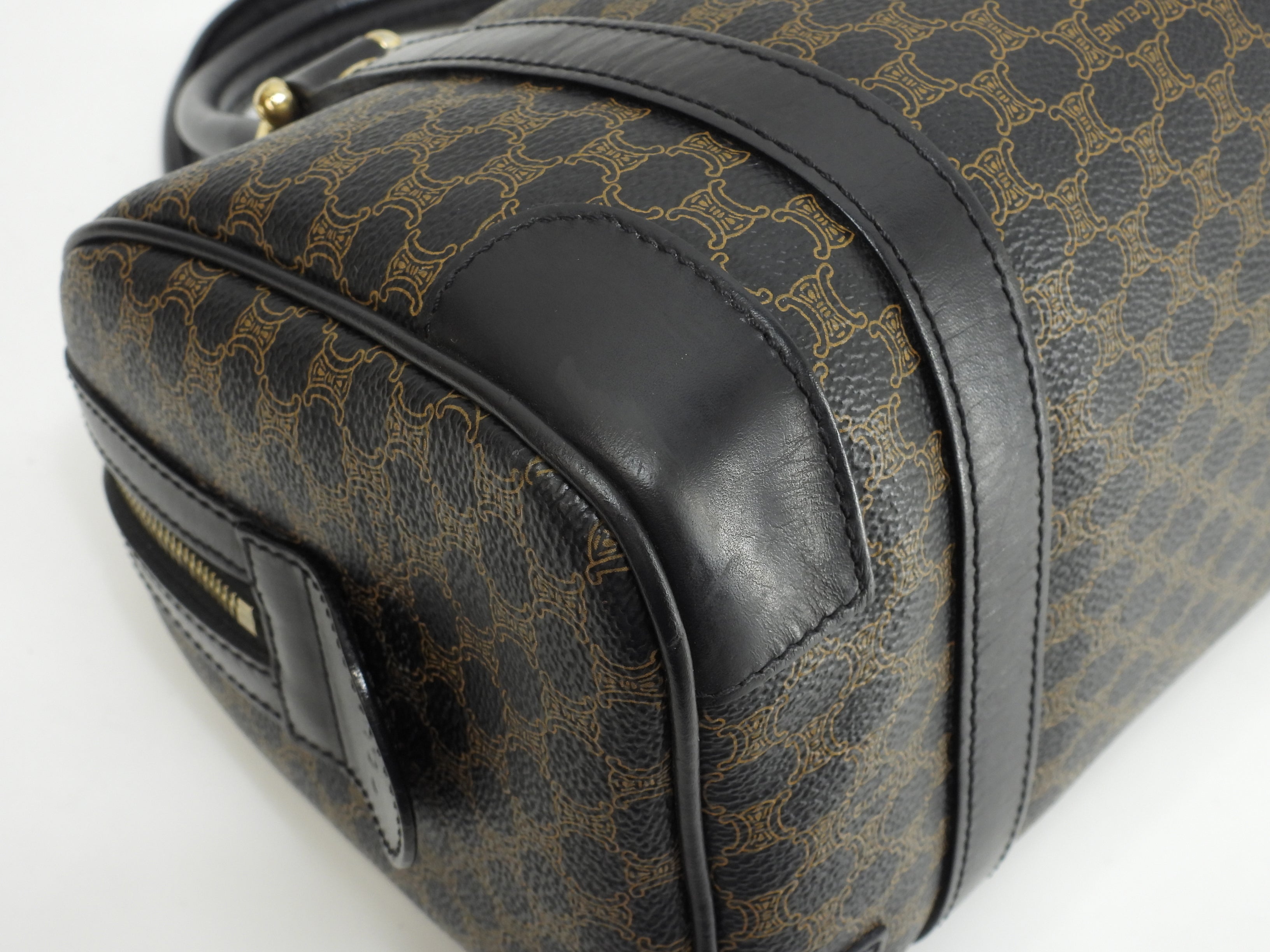 Celine borsa a mano Triomphe in pelle nera Speedy 25 Macadam Ottime condizioni @MC97/2
