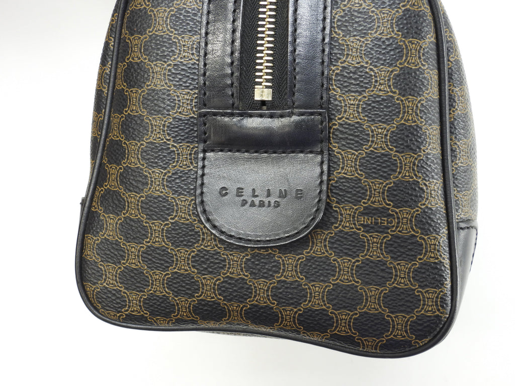 Celine borsa a mano Triomphe in pelle nera Speedy 25 Macadam Ottime condizioni @MC97/2