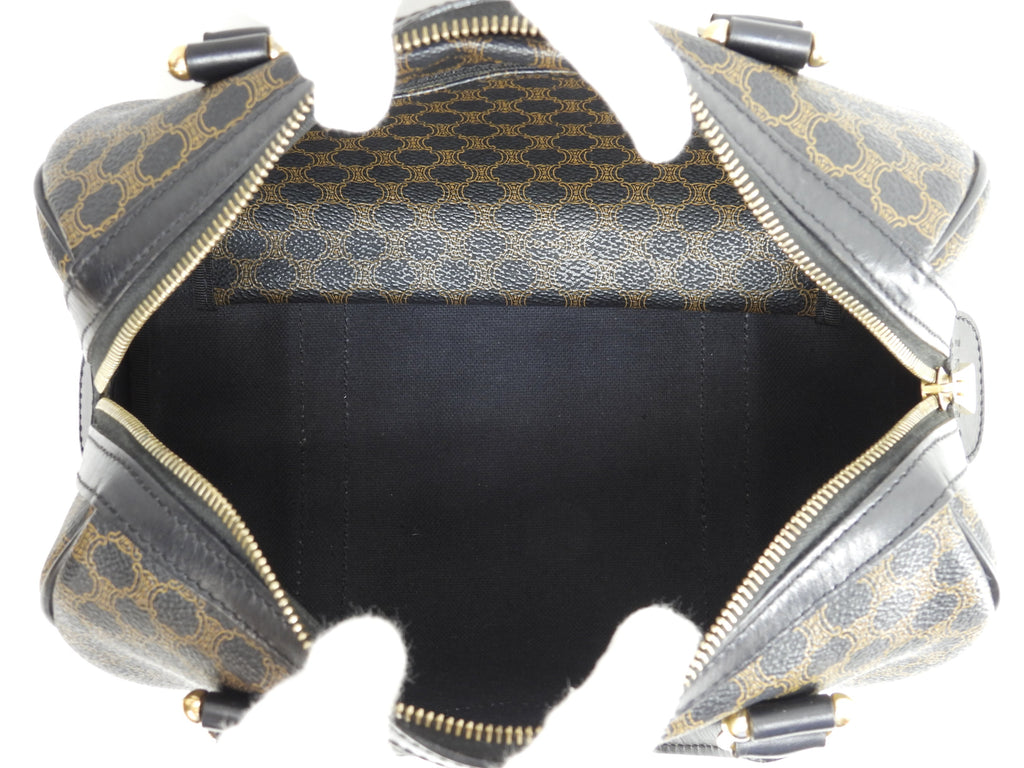 Celine borsa a mano Triomphe in pelle nera Speedy 25 Macadam Ottime condizioni @MC97/2