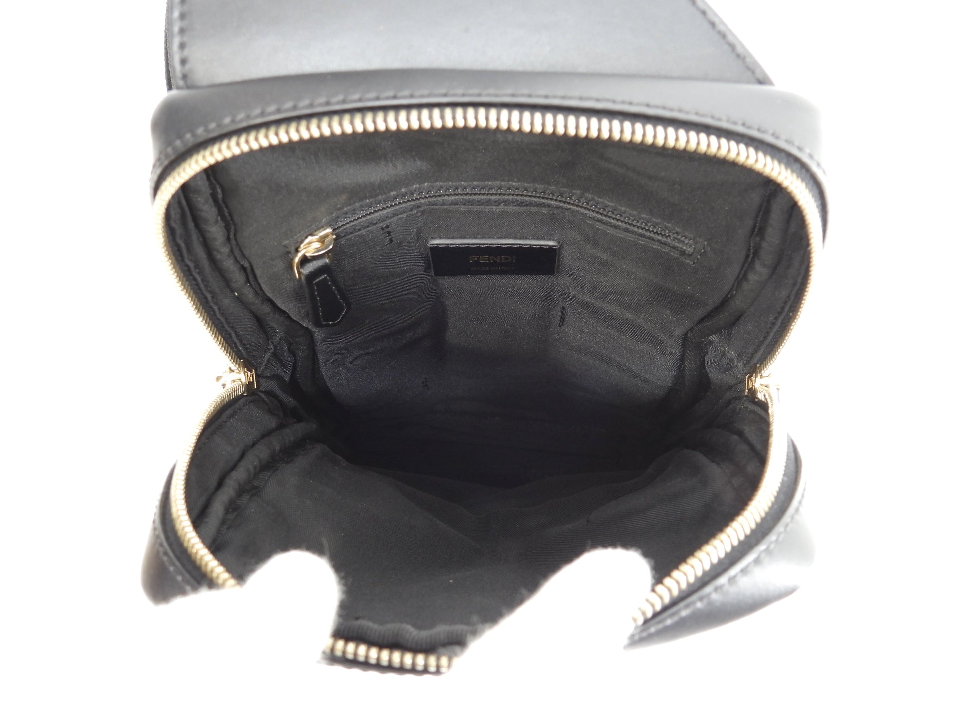 Fendi marsupio Mostro in nylon nero, belt bag, ottime condizioni @ 62