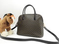 Celine borsa a mano con iniziali s, Macadam Triomphe nera, tipo Bolide mini tote, ottime condizioni @M96* 2