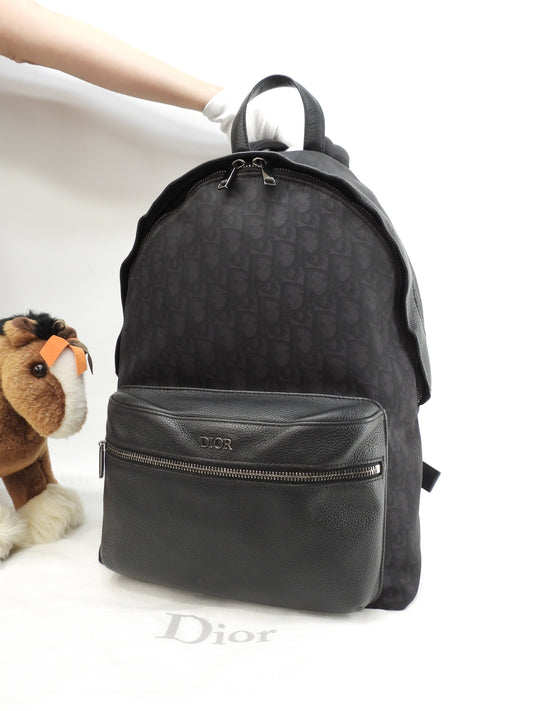 Christian Dior Zaino Rider Trotter nero Zianetto Homme Ottime condizioni@ 2