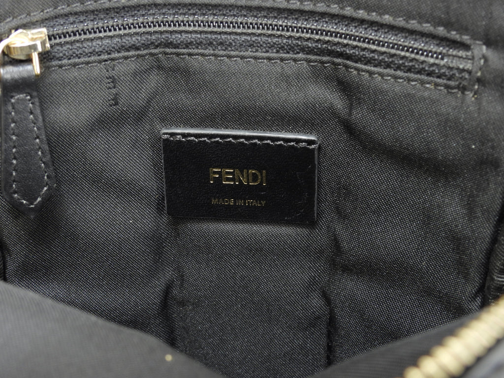 Fendi marsupio Mostro in nylon nero, belt bag, ottime condizioni @ 62