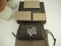 Bottega Veneta - Portamonete rotondo con cerniera in pelle Intrecciato marrone, mai usato @B00501795V