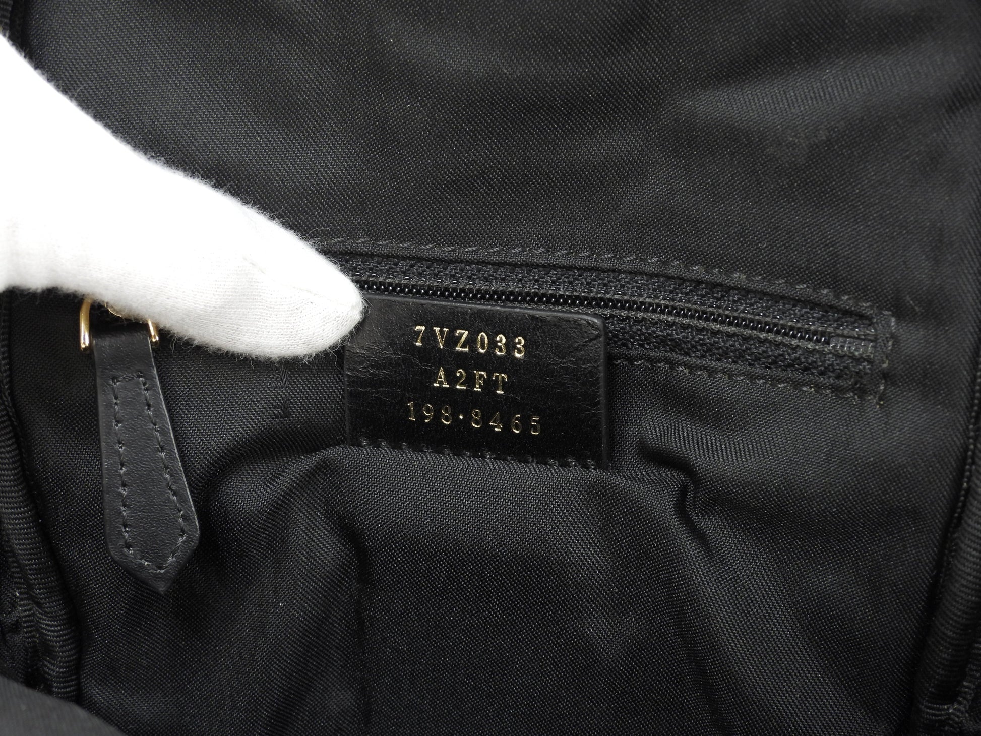 Fendi marsupio Mostro in nylon nero, belt bag, ottime condizioni @ 62