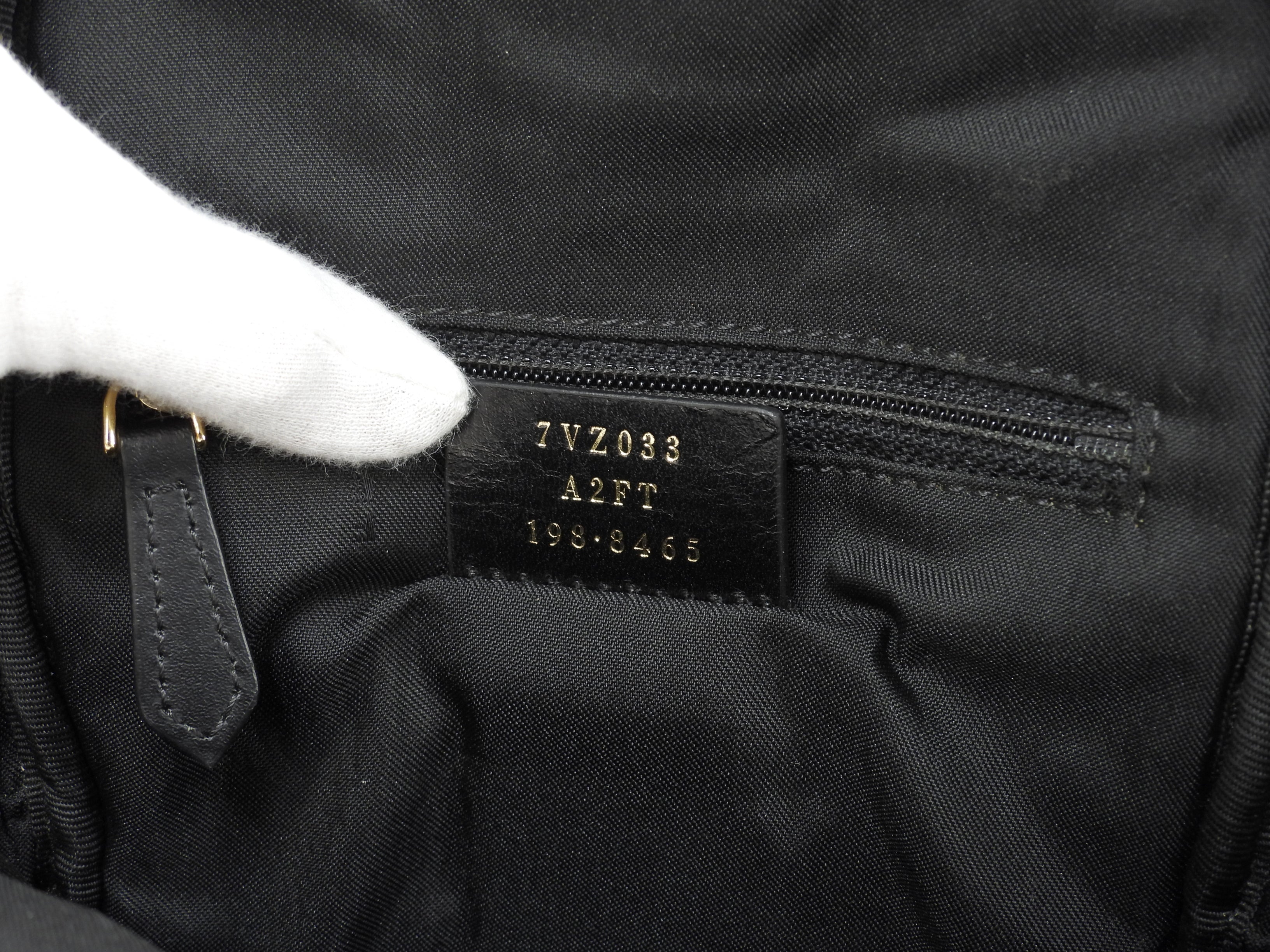 Fendi marsupio Mostro in nylon nero, belt bag, ottime condizioni @ 62