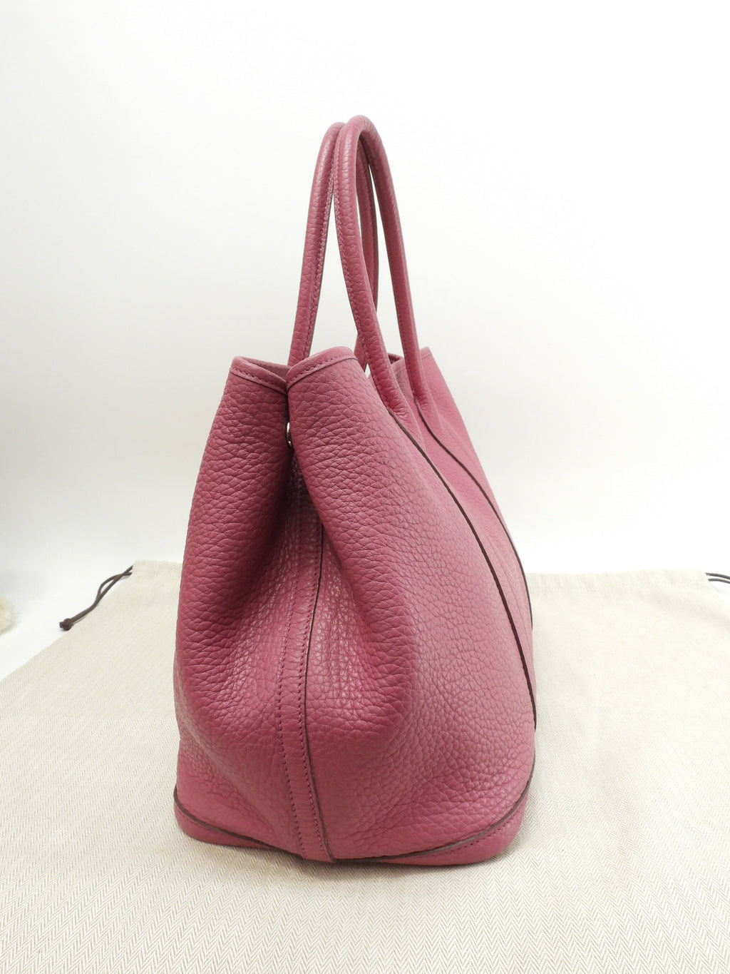 Hermès Garden Party PM in pelle Negonda Rosewood, borsa tote tracolla @□O