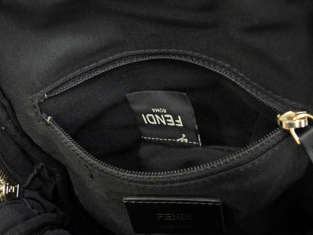 Fendi marsupio Mostro in nylon nero, belt bag, ottime condizioni @ 62