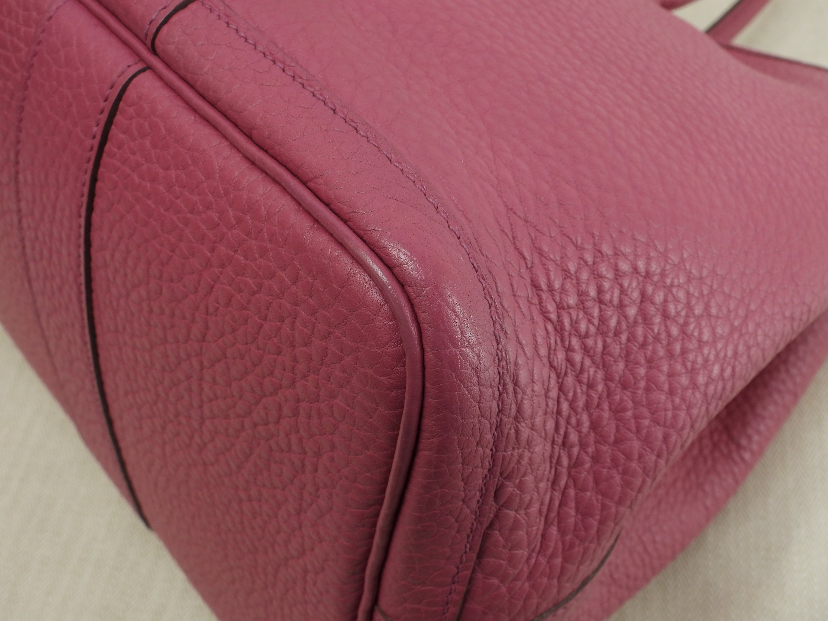 Hermès Garden Party PM in pelle Negonda Rosewood, borsa tote tracolla @□O