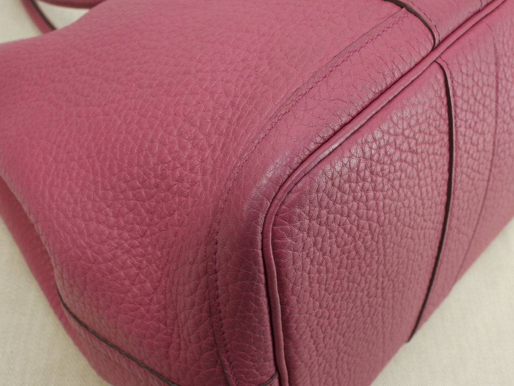 Hermès Garden Party PM in pelle Negonda Rosewood, borsa tote tracolla @□O
