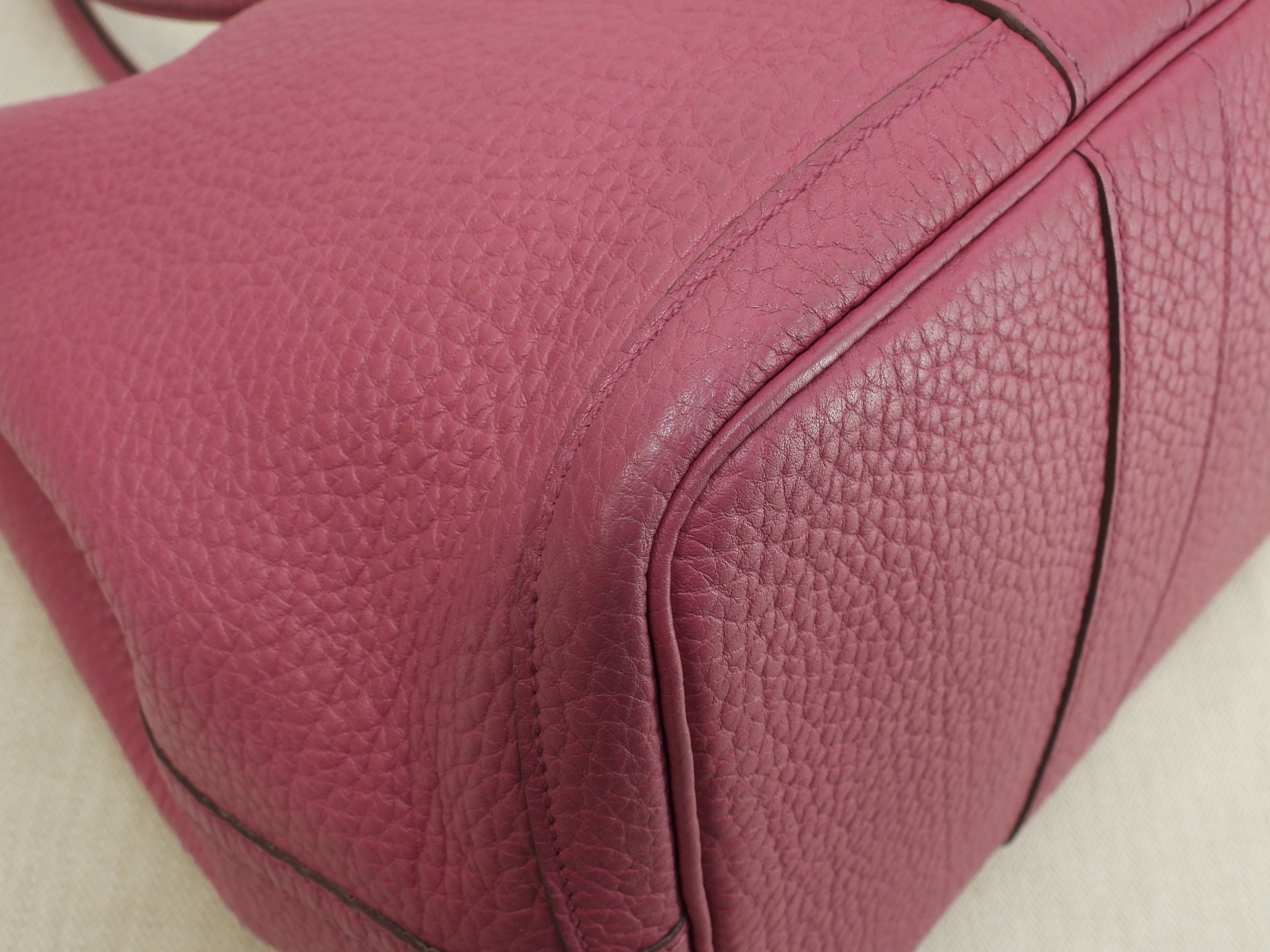 Hermès Garden Party PM in pelle Negonda Rosewood, borsa tote tracolla @□O