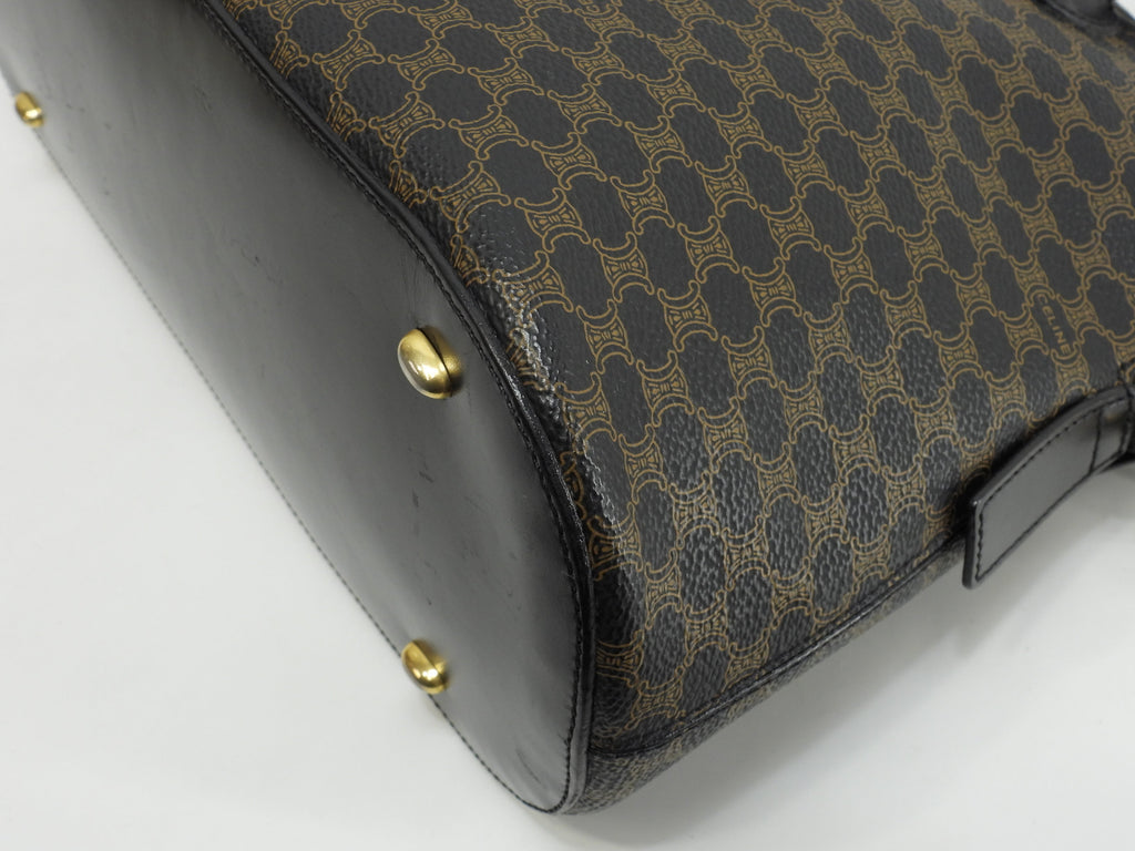 Celine borsa a mano con iniziali s, Macadam Triomphe nera, tipo Bolide mini tote, ottime condizioni @M96* 2