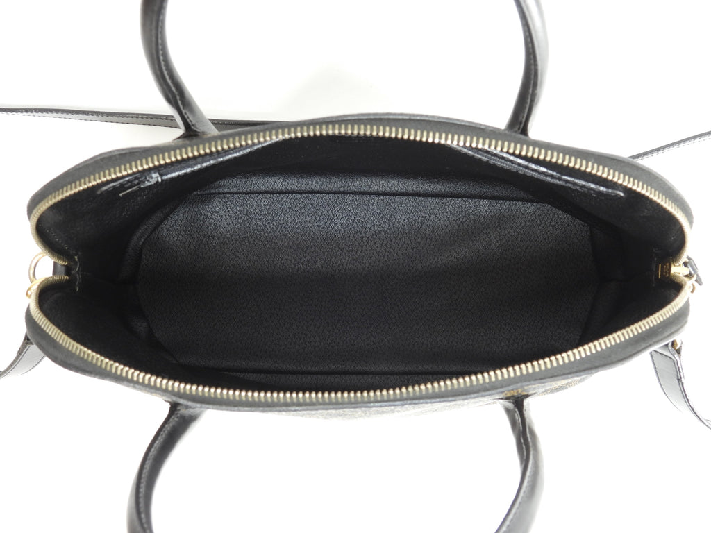 Celine borsa a mano con iniziali s, Macadam Triomphe nera, tipo Bolide mini tote, ottime condizioni @M96* 2